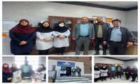 تقدیر آقای قاسمی دهیار روستای سیمین از کارکنان شاغل در مرکز خدمات جامع سلامت سیمین