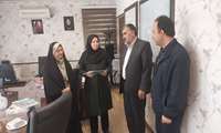  تقدیر آقای فیض اللهی مدیر آموزش و پرورش شهرستان بهار از خانم دکتر ریحانی مدیر شبکه بهداشت و درمان بهار و خانم دکتر شفیعیان رئیس مرکز بهداشت
