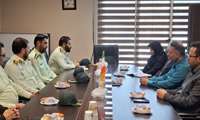 دیدار و نشست مشترک جناب سرهنگ حیدری جو فرمانده نیروی انتظامی شهرستان بهار با خانم دکتر ریحانی مدیر شبکه بهداشت و درمان بهار به مناسبت فرارسیدن هفته سلامت