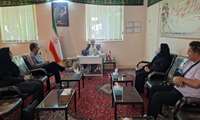 حضور خانم دکتر ریحانی مدیر شبکه در شهر صالح آباد 