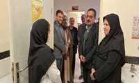 دکتر عرفانی سرپرست معاونت توسعه و مدیریت دانشگاه به همراه دکتر ریحانی مدیر شبکه،بخشدار صالح آباد