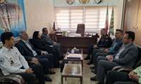 دیدار مدیر شبکه بهداشت و درمان شهرستان بهار با فرماندهی انتظامی شهرستان بهار